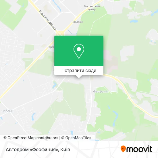Карта Автодром «Феофания»