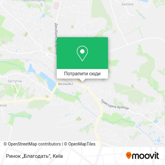 Карта Ринок „Благодать”