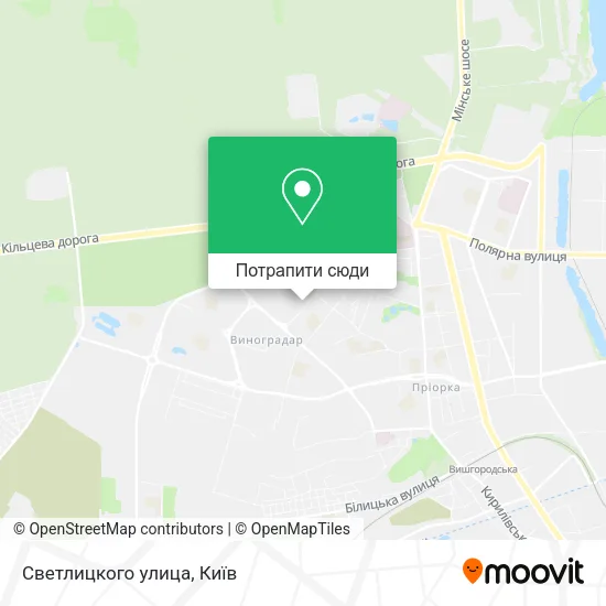 Карта Светлицкого улица
