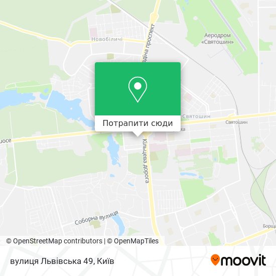 Карта вулиця Львівська 49