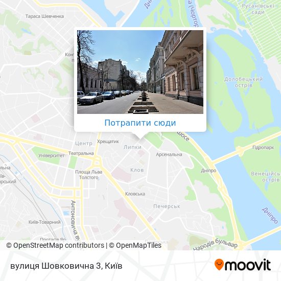 Карта вулиця Шовковична 3