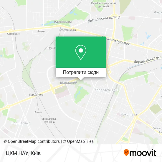 Карта ЦКМ НАУ