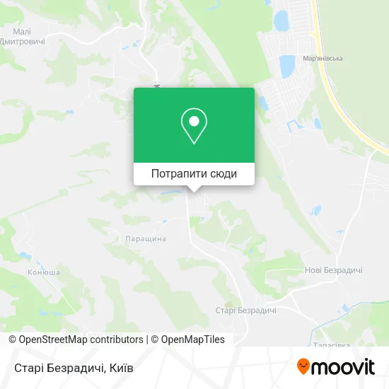 Карта Старі Безрадичі