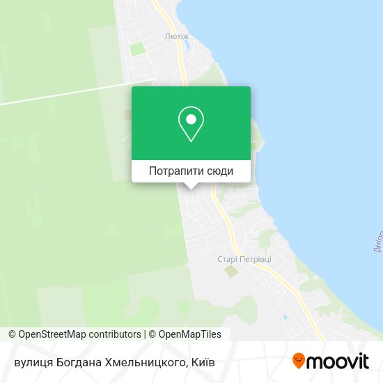 Карта вулиця Богдана Хмельницкого
