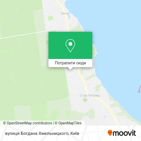 Карта вулиця Богдана Хмельницкого