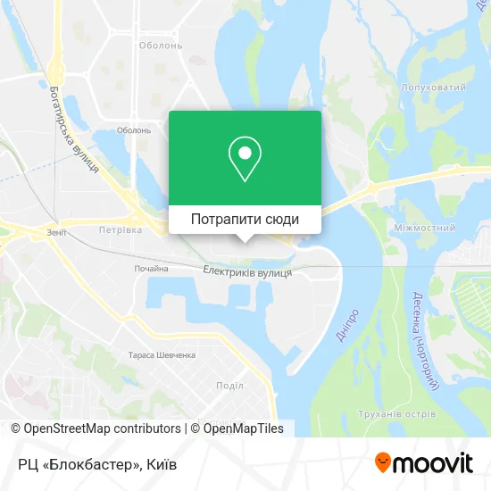 Карта РЦ «Блокбастер»