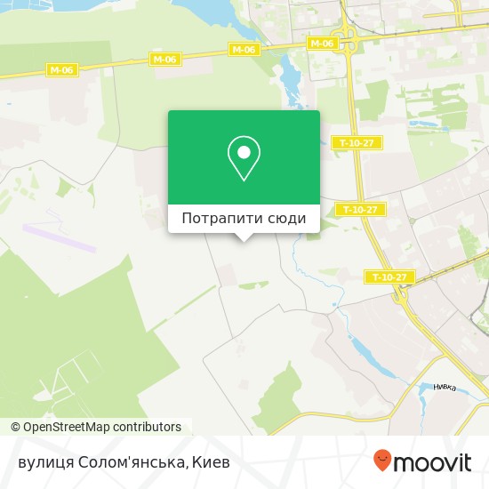 Карта вулиця Солом'янська