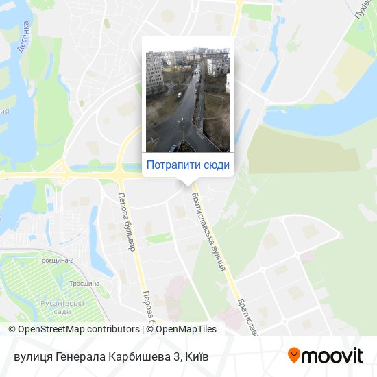 Карта вулиця Генерала Карбишева 3