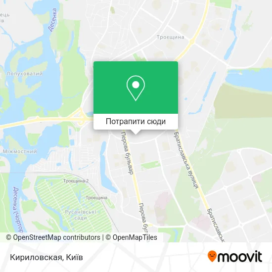 Карта Кириловская