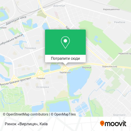 Карта Ринок «Вирлиця»