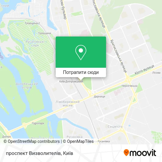Карта проспект Визволителів