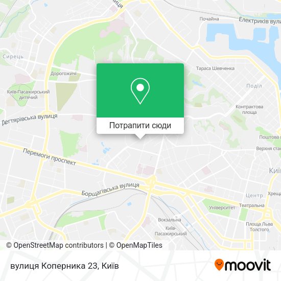Карта вулиця Коперника 23