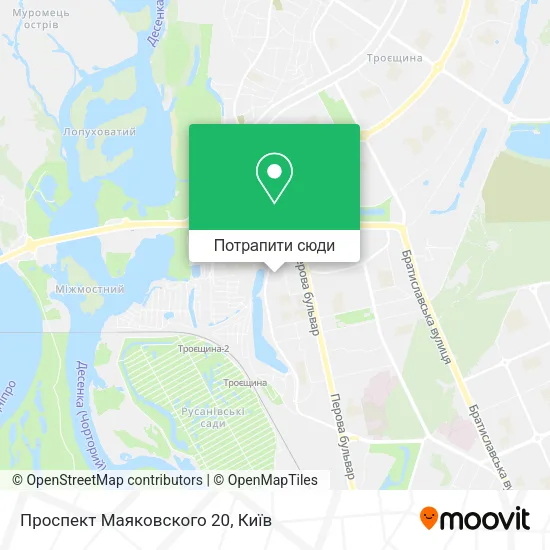 Карта Проспект Маяковского 20