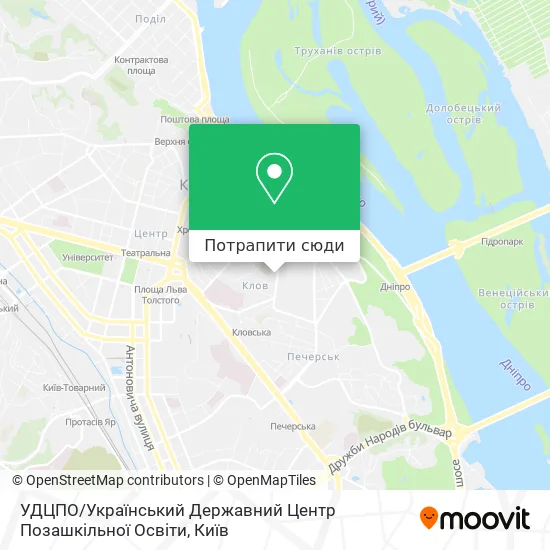 Карта УДЦПО / Український Державний Центр Позашкільної Освіти