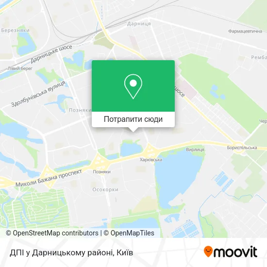 Карта ДПІ у Дарницькому районі