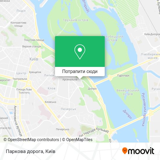 Карта Паркова дорога