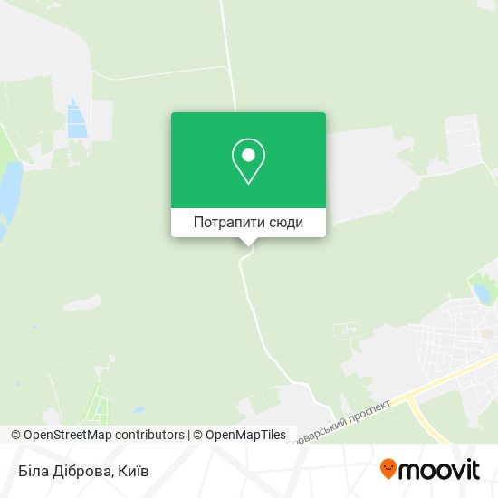 Карта Біла Діброва