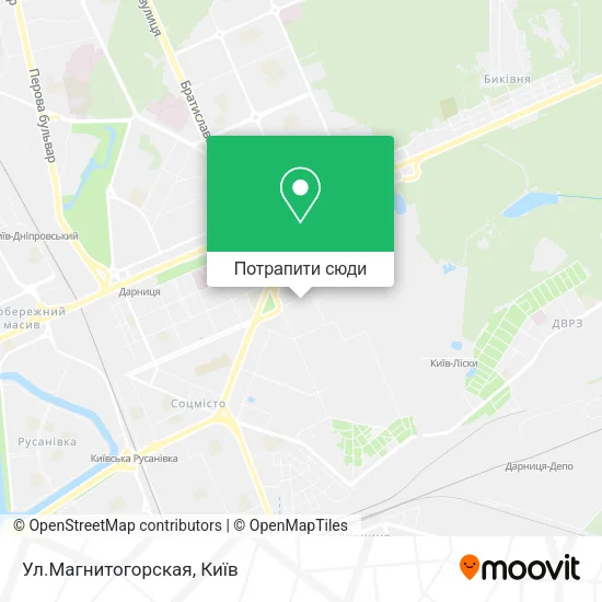Карта Ул.Магнитогорская