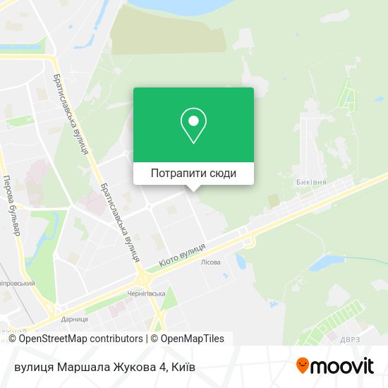 Карта вулиця Маршала Жукова 4