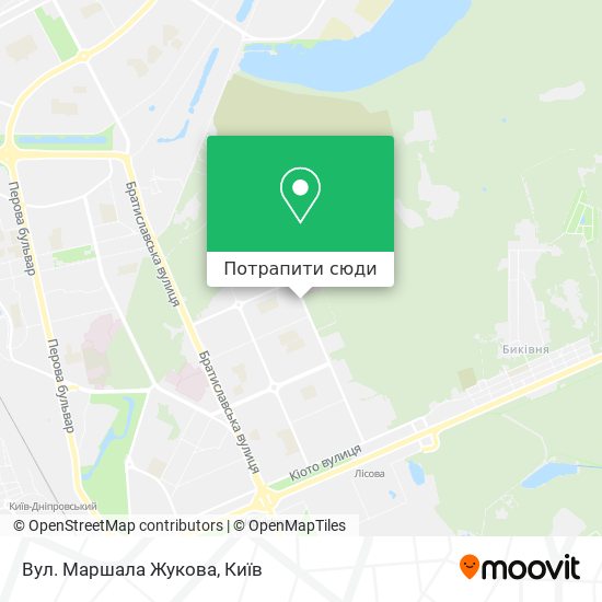 Карта Вул. Маршала Жукова