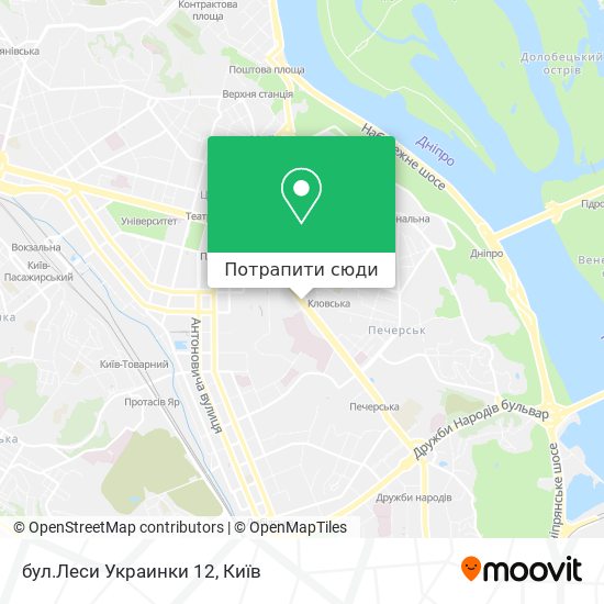 Карта бул.Леси Украинки 12