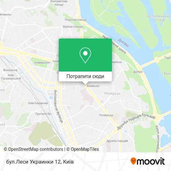 Карта бул.Леси Украинки 12