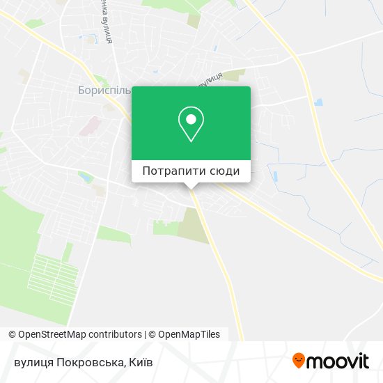 Карта вулиця Покровська