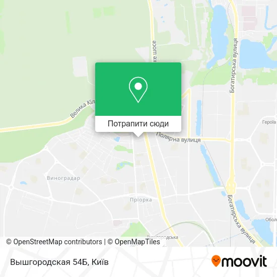 Карта Вышгородская 54Б
