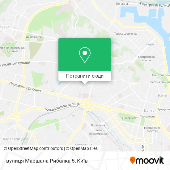 Карта вулиця Маршала Рибалка 5