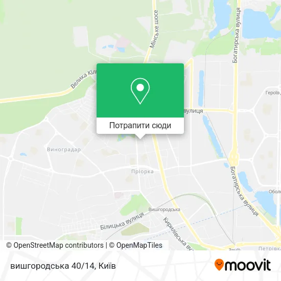 Карта вишгородська 40/14