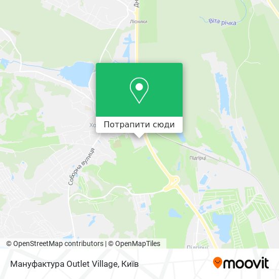 Карта Мануфактура Outlet Village