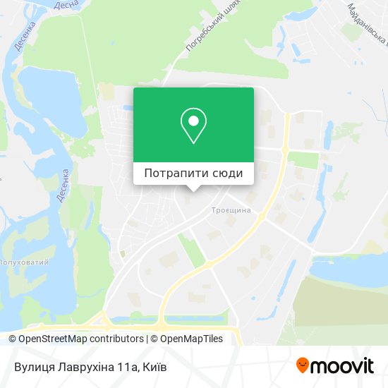 Карта Вулиця Лаврухіна 11а