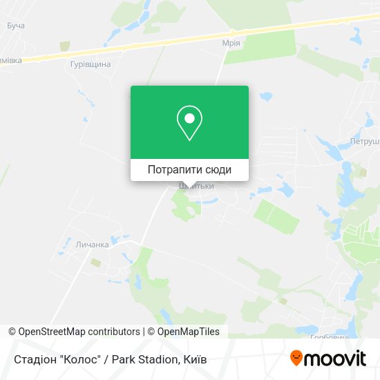 Карта Стадіон "Колос" / Park Stadion