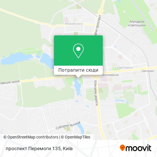 Карта проспект Перемоги 135