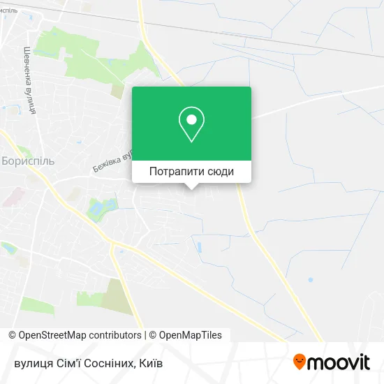 Карта вулиця Сім'ї Сосніних