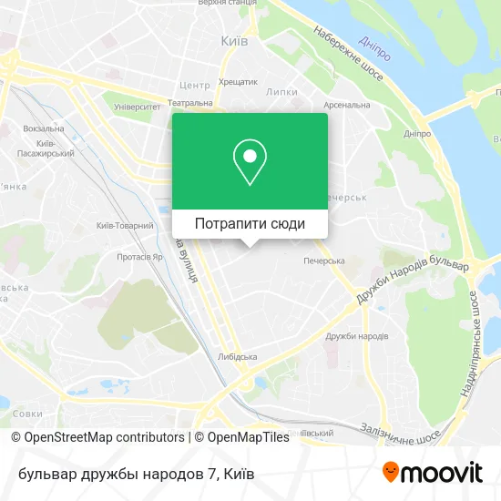 Карта бульвар дружбы народов 7
