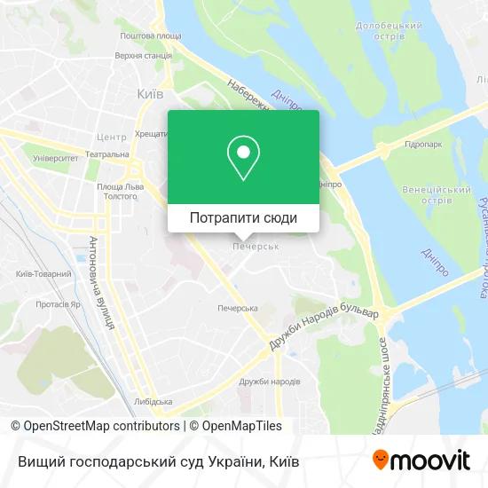 Карта Вищий господарський суд України