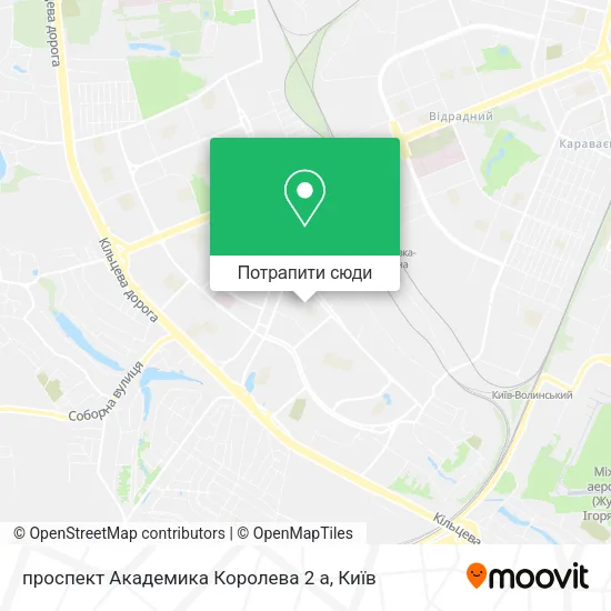 Карта проспект Академика Королева 2 а