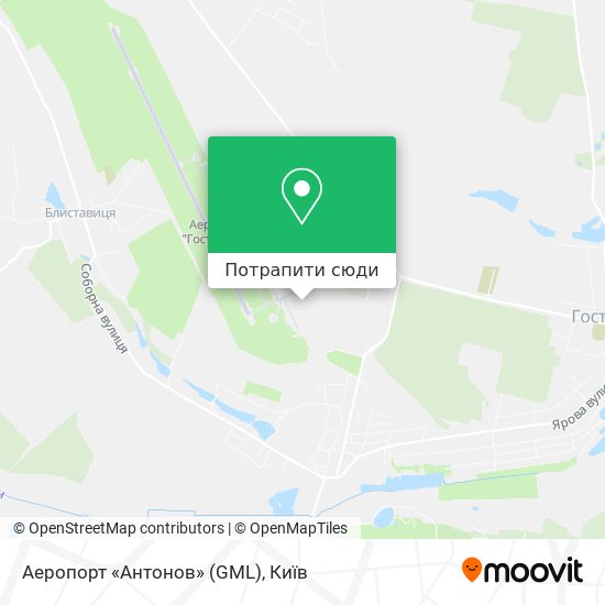 Карта Аеропорт «Антонов» (GML)