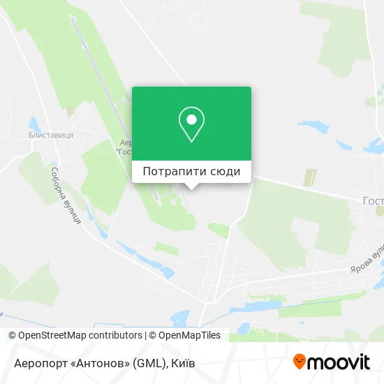 Карта Аеропорт «Антонов» (GML)
