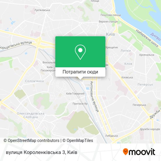 Карта вулиця Короленківська 3
