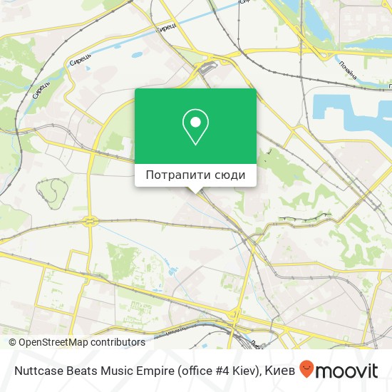 Карта Nuttcase Beats Music Empire (office #4 Kiev)