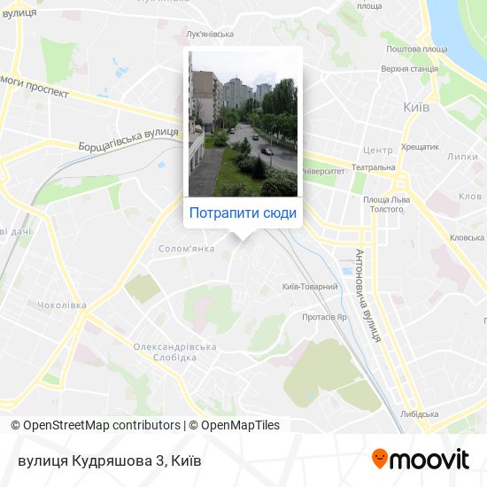 Карта вулиця Кудряшова 3