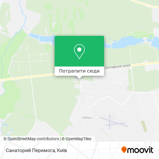 Карта Санаторий Перемога