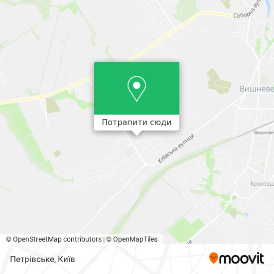 Карта Петрівське