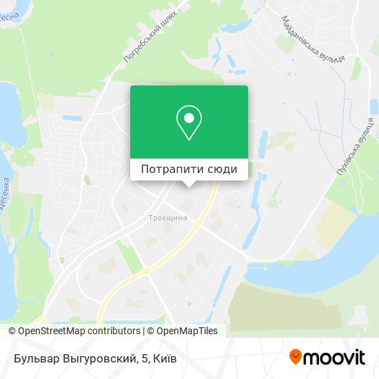 Карта Бульвар Выгуровский, 5