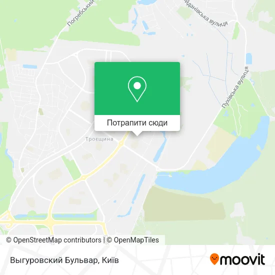 Карта Выгуровский Бульвар