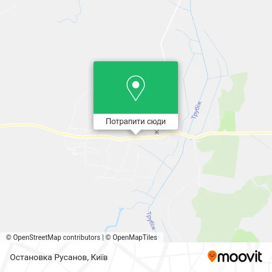 Карта Остановка Русанов