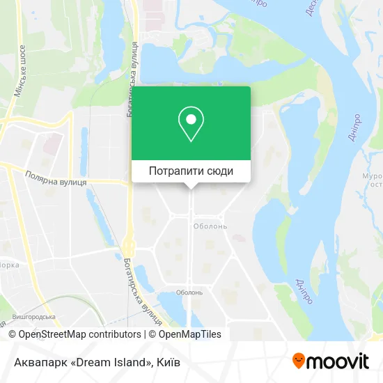 Карта Аквапарк «Dream Island»