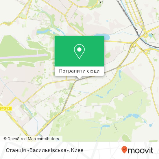 Карта Станція «Васильківська»